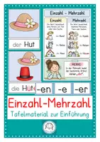 Vorschau - Stundenentwürfe - Einzahl - Mehrzahl. Tafelmaterial zur Einführung - Deckblatt
