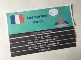 Vorschau - Arbeitsblätter - Flipbook ir-Verben/ les verbes en -ir - Deckblatt
