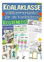 Vorschau - Arbeitsblätter - Kostenlos Schulanfang Koalaklasse - Deckblatt