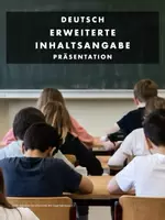 Vorschau - Präsentationen/Tafelbilder - Erweiterte Inhaltsangabe - Klasse 7-8 (Präsentation) - Deckblatt