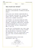 Vorschau - Text - Was macht der Herbst? – Sachtext 2. Klasse – 3-fach differenziert mit Silbenmarkierung - Seite 3