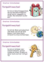 Vorschau - Aufgabenkarten - Kreatives Schreiben Perspektivwechsel Klasse 3/4 - Seite 3
