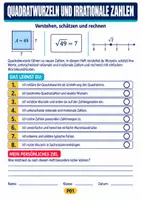 Vorschau - Arbeitsblätter - Quadratwurzeln & irrationale Zahlen | Klasse 8 - Seite 1