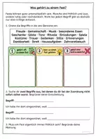 Vorschau - Arbeitsblätter - Feste begleiten unser Leben Steckbrief zu Festen Freebie - Seite 1