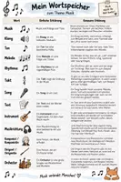 Vorschau - Merkblätter - Musik - Wortspeicher 🎼 - Deckblatt