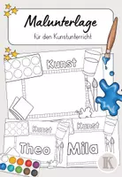 Vorschau - Arbeitsblätter - Malunterlage für den Kunstunterricht - Deckblatt