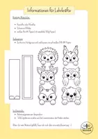 Vorschau - Mal- und Bastelvorlagen - Kunst und Leseförderung Herbst - Lesezeichen basteln Grundschule Klasse 1, Klasse 2, Klasse 3, Klasse 4 - Seite 1