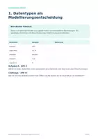 Vorschau - Arbeitsblätter - Java Datentypen – Transfertraining Sek II - Seite 1
