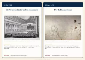 Vorschau - Arbeitsblätter - Französische Revolution im Zeitstrahl | Geschichte 7/8 - Seite 1