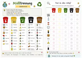 Vorschau - Arbeitsblätter - Mülltrennung - Arbeitsblätter mit Ausschneiden & Selbstkontrolle - Seite 3