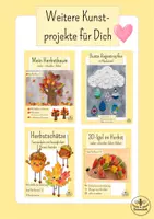 Vorschau - Mal- und Bastelvorlagen - Kunst Herbst Grundschule - Windlichter basteln - Kunst Klasse 1, Klasse 2, Klasse 3 - Seite 2