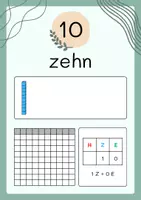 Vorschau - Poster - Plakate Zehnerzahlen bis 100 - Tafelmaterial - Seite 1