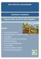 Vorschau - Unterrichtsreihen - 5-Schritt-Lesemethode Ägypten Leben am Nil differenziert Deutsch Geschichte Sachunterricht GPG HSU Klasse 4-6 - Seite 2