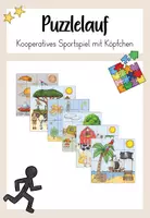 Vorschau - Spiele - Puzzlelauf Sport - Kooperatives Sportspiel - Deckblatt