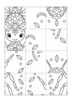 Vorschau - Arbeitsblätter - Mandala Puzzle zu den Anlautbildern - Seite 1