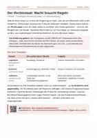 Vorschau - Stundenentwürfe - Rechtsstaat und Gewaltenteilung (Wirtschaft-Politik, Kl. 9/10) - Seite 1