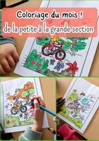 Aperçu - Matériel pour travaux manuels / dessin - Coloriages des mois de l'année PS MS GS - Page de couverture