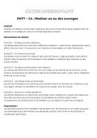 Aperçu - Préparation de séquence / Séquence complète - fmtt-techno-dossier-4 - réaliser un ouvrage - cycle 3 - CM1 - Page 1