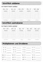 Vorschau - Arbeitsblätter - Kleine Lernstandserhebung Anfang 4. Klasse - Mathe - Seite 2