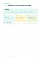 Vorschau - Arbeitsblätter - KI im Beruf – Prompting & Datenschutz - Seite 1