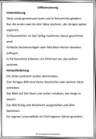 Vorschau - Arbeitsblätter - Lesen und malen auf Satzebene - Leseförderung - Seite 3