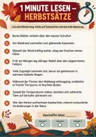 Vorschau - Arbeitsblätter - Leseförderung - 1 Minute lesen (Herbst) - Seite 3