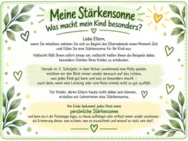 Vorschau - Arbeitsblätter - Meine Stärkensonne Meine Stärken erkennen Elternabend - Seite 3