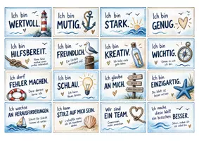 Vorschau - Fördermaterial/Inklusion - Starke Worte / Mutmacher für den Spiegel - Seite 1