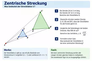 Vorschau - Arbeitsblätter - Zentralische Dreieck- Streckfaktor k - Seite 1