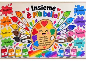 anteprima - Materiale di supporto/inclusione - Insieme è piu bello - Materiale per cartellone - Pagina di copertina