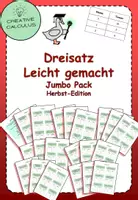 Vorschau - Arbeitsblätter - Dreisatz leicht gemacht - Mittelstufe: jumbo-pack - Herbst-Edition (40 Seiten) - Deckblatt
