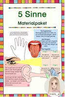 Vorschau - Arbeitsblätter - 5 Sinne - Materialpaket (Sparpaket) - Deckblatt
