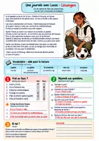 Vorschau - Arbeitsblätter - 🇫🇷 Französisch Leseverständnis: Une journée avec Lucas | Arbeitsblatt + Lösungen - Seite 2