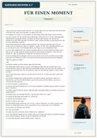 Vorschau - Arbeitsblätter - Ethik: Für einen Moment - Freundschaft - Zugehörigkeit - zusätzliches DaZ Material 5. - 8. Klasse - Seite 1