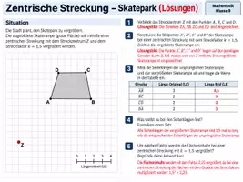 Vorschau - Arbeitsblätter - Zentrische Streckung- Übungspaket - Seite 2