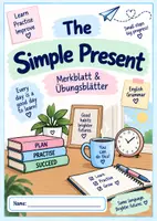 Vorschau - Arbeitsblätter - Simple Present – Merkblatt & Übungsblätter | Englische Gegenwart - Deckblatt