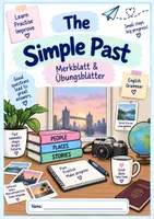 Vorschau - Arbeitsblätter - Simple Past – Merkblatt & Übungsblätter | Englische Vergangenheit - Deckblatt