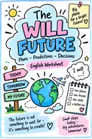 Vorschau - Arbeitsblätter - Will-Future – Merkblatt & Übungsblätter | Englische Zukunft - Deckblatt