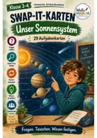 Vorschau - Spiele - Swap-it Materialpaket: Erde – 8 bewegte Kartenspiele für Sachunterricht 3/4 | 232 Fragekarten | Farbe & S/W - Seite 1