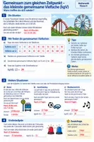 Vorschau - Arbeitsblätter - Gemeinsam zum gleichen Zeitpunkt- kgV Einstieg - Seite 2