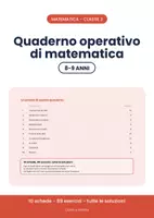 anteprima - Esercizi - 🔢 Esercizi di matematica classe terza: 10 schede - Pagina di copertina