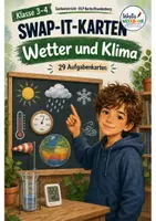 Vorschau - Spiele - Swap-it-Kartenspiel: Wetter und Klima – bewegtes Klassenspiel für Sachunterricht 3/4 | Farbe & S/W | Duplex- und manueller Druck - Deckblatt