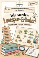 Vorschau - Arbeitsblätter - Fachspezifische Leistung Deutsch Lesespur - Deckblatt