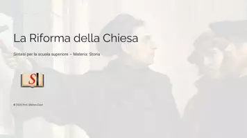 anteprima - Presentazioni / Lavagne - Martin Lutero e la Riforma Protestante - Pagina di copertina