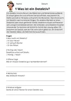 Vorschau - Arbeitsblätter - Kostenlos: Lesetraining Detektive – Leseverständnis Klasse 2 - Seite 1