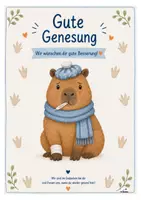 Vorschau - Poster - Dankeschön von der Capybaraklasse - Vorlage, Karte oder Abschiedsposter - Seite 1