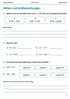 Vorschau - Arbeitsblätter - Dezimalzahlen rechnen Basisscreening Klasse 5–6 - Seite 2