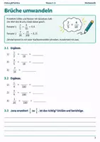 Vorschau - Arbeitsblätter - Brüche und Dezimalzahlen Nachhilfeheft Klasse 5 bis 6 - Seite 2