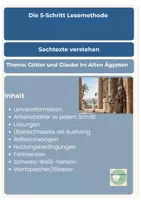 Vorschau - Unterrichtsreihen - 5-Schritt-Lesemethode Ägypten Götter Glaube differenziert Klasse 4-6 - Seite 2