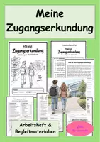 Vorschau - Stundenentwürfe - Zugangserkundung im Betrieb – Arbeitsheft mit Begleitmaterialien - Deckblatt